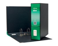 Registratore Commerciale dorso 8 cm plastico Dox 1 Esselte in cartone 2 anelli A4 verde