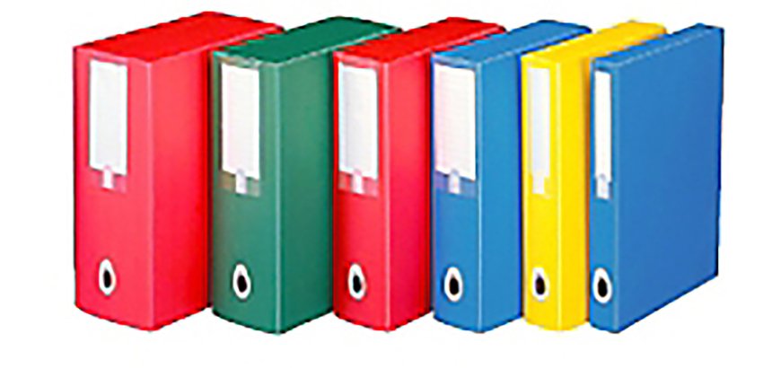 Speciale promozione composta da 15 Scatole in polipropilene Progetto Plus Leonardi dorso 10 cm colore verde di cui 2 in omaggio