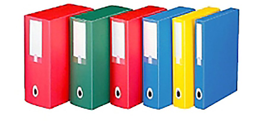 Speciale promozione composta da 15 Scatole in polipropilene Progetto Plus Leonardi dorso 4 cm colore verde di cui 2 in omaggio