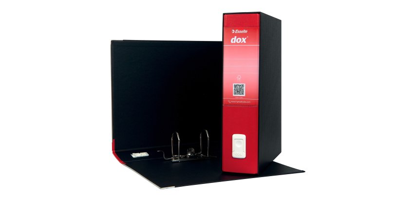 Registratore Protocollo dorso 8 cm Dox Esselte rosso in confezione convenienza 11+1 in omaggio
