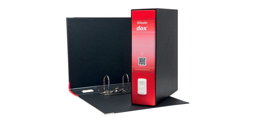 Registratore Commerciale dorso 8 cm plastico Dox 1 Esselte in cartone 2 anelli A4