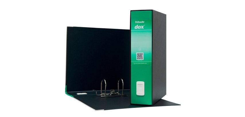 Registratore Protocollo dorso 8 cm Dox Esselte verde in confezione convenienza 11+1 in omaggio