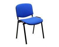 Sedia attesa Classic Dado in tessuto rivestimento ignifugo Unisit colore blu