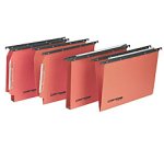 Cartelle Sospese Cartesio per Cassetti interasse 33 cm, Fondo ad U 3 cm, Confezione da 25 p.zi, Colore Arancio