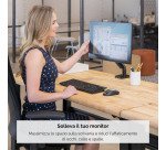 Fellowes braccio monitor singolo Platinum Series Altezza regolabile 30 pollici
