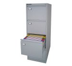 Classificatore Kubo Monoblocco in Metallo a 4 Cassetti  Colore Grigio, Fornito Montato