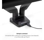 Fellowes supporto braccio doppio Platinum Series Altezza regolabile 27 pollici nero