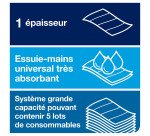 Essuie-mains pliage enchevêtré Tork H5 PeakServe® Continus™ blancs Universal - colis de 4920