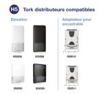 Essuie-mains pliage enchevêtré Tork H5 PeakServe® Continus™ blancs Universal - colis de 4920