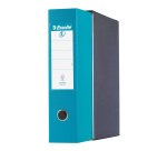 Registratore protocollo dorso 8 cm turchese Eurofile Esselte in confezione convenienza 11+1 in omaggio