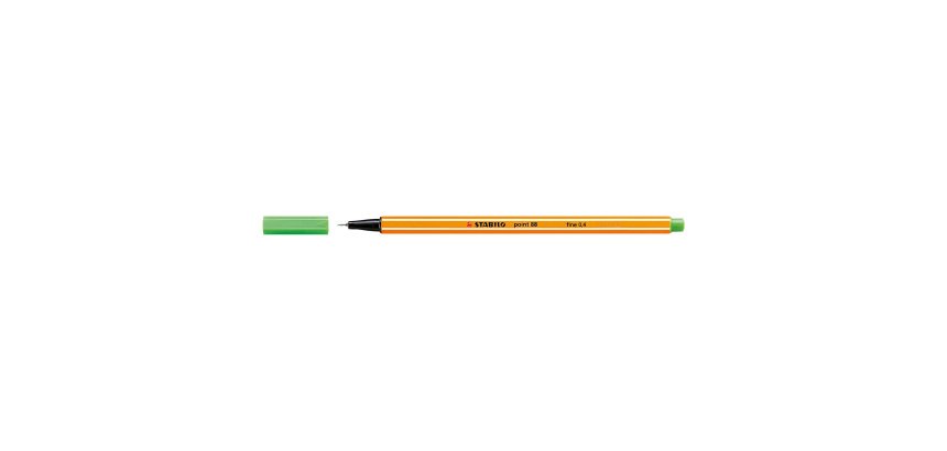 STABILO Fineliner Point 88 Black Pack 10