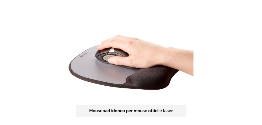 Mousepad con poggiapolsi Fellowes