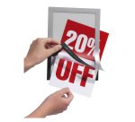 Durable Magaframe Magnetic Frame, Silver, A5 - Pack 2