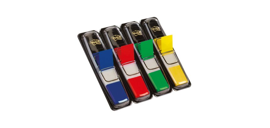 Post-it Index Flags 683-4 11.9 x 43.2 mm Assorted 35 x 4 Pack