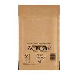 Mail Lite Padded Envelopes B/00 120 (W) x 210 (H) mm Peel and Seal Gold Pack of 100