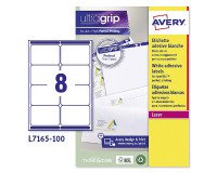 Avery L7165-100 Parcel Labels Self Adhesive 99.1 x 67.7 mm White 100 Sheets of 8 Labels