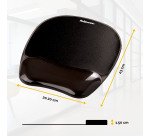 Fellowes Crystal Gel Mouse Pad Black