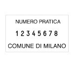 Numeratore Trodat Professional 5558/PL 8 numeri personalizzato 56 x 33 mm 6 righe nero