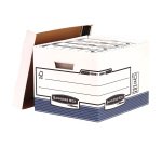 Contenitore per scatole archivio Fellowes R-Kive cartone 100% riciclato 33,5 (l) x 40,4 (p) x 29,2 (h) cm Bianco, blu 10 unità