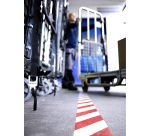 tesapack Signal Warning Tape 50 mm x 66 m Red - White