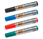 BIC Permanent Marker 2300 Chisel Assorted Pack 4