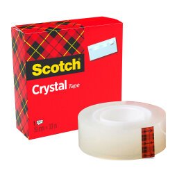 Scotch Crystal Clear Tape 19mm x 33m Transparent