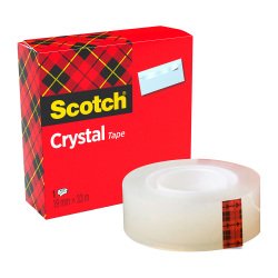 Nastro adesivo Scotch Crystal Permanente, supertrasparente polipropilene 19 mm x 33 m trasparente