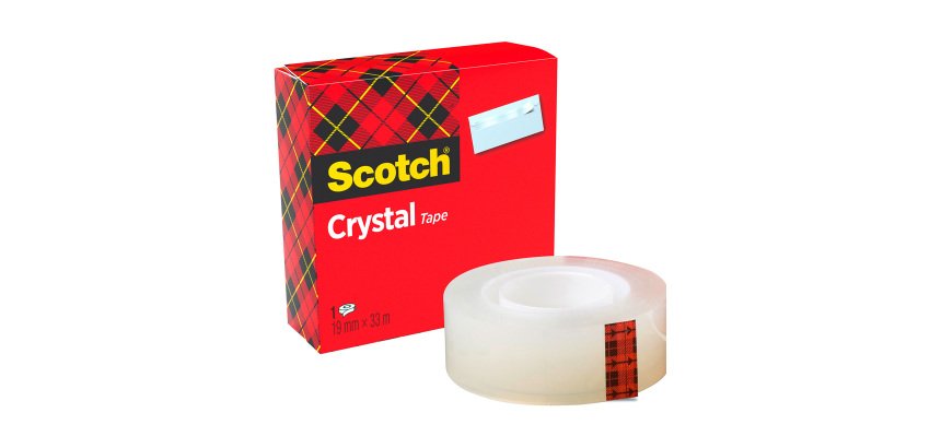 Scotch Crystal Clear Tape 19mm x 33m Transparent