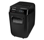 Distruggidocumenti Fellowes Automax 200M, taglio a microframmento, 200 fogli, nero
