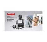 Trodat Text With Date Stamp 5460 Black 3.3 x 5.6 cm