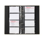 Portabiglietti da visita DURABLE Visifix Antracite 200 Biglietti 14,5 x 25,5 cm