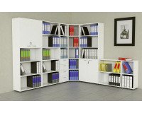 Libreria Avila bassa 1 ripiano l 40 x p 32 x h 81,5 cm colore bianco