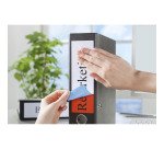 Etichette adesive Avery in carta bianca coprente per raccoglitori 200x60mm, 4 etichette per foglio, adesivo permanente, laser, 25 fogli