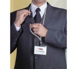 Durable Cordoncino In Tessuto 1X44 Cm Con Clip In Plastica Grigio 10 Unità