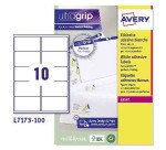 Avery L7173-100 Address Labels 99.1 x 57 mm White 100 Sheets of 10 Labels