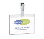 DURABLE Portanome 60x90 mm Eurobadge con clip 25 unità