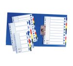 Intercalare Esselte polipropilene 115 µm Assortiti 6 tasti neutri 11 fori