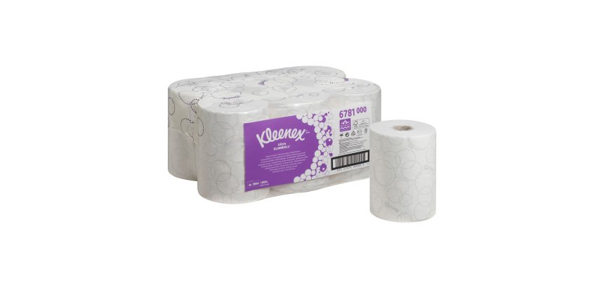 Carta asciugamani in rotolo Kleenex Ultra Slimroll 2 veli 6 rotoli da 400 fogli