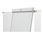 Nobo Impression Pro Freestanding Magnetic Mobile Easel Extendable Arms Nano Clean Steel 70 x 190 cm White
