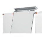 Nobo Impression Pro Freestanding Magnetic Mobile Easel Extendable Arms Nano Clean Steel 70 x 190 cm White