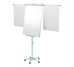 Nobo Impression Pro Freestanding Magnetic Mobile Easel Extendable Arms Nano Clean Steel 70 x 190 cm White