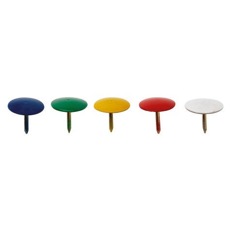 Puntine bianco, giallo, blu, rosso, verde 100 unità