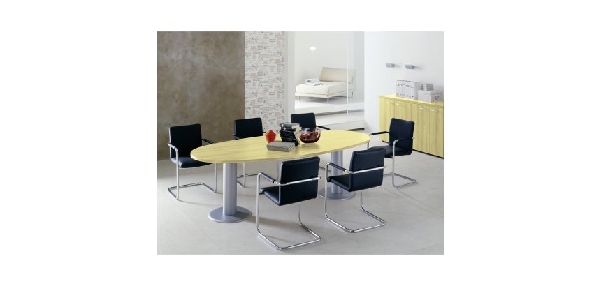 Tavolo riunioni Ovale Miami l 240 x p 110 x h 73.5 cm