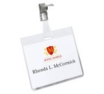 DURABLE Standard Name Badge with Swivel Clip Landscape 90 x 60 mm Pack of 25