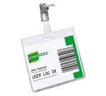 DURABLE Standard Name Badge with Swivel Clip Landscape 90 x 60 mm Pack of 25