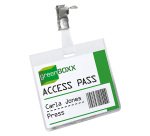 DURABLE Standard Name Badge with Swivel Clip Landscape 90 x 60 mm Pack of 25