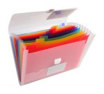 Exacompta Expanding File Crystal A4 Assorted Plastic