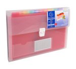 Exacompta Expanding File Crystal A4 Assorted Plastic