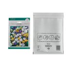 Mail Lite Mailing Bags D/1 180 (W) x 260 (H) mm Peel and Seal White Pack of 100