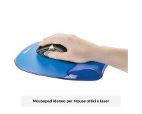 Fellowes Crystal Gel Mouse Pad Blue